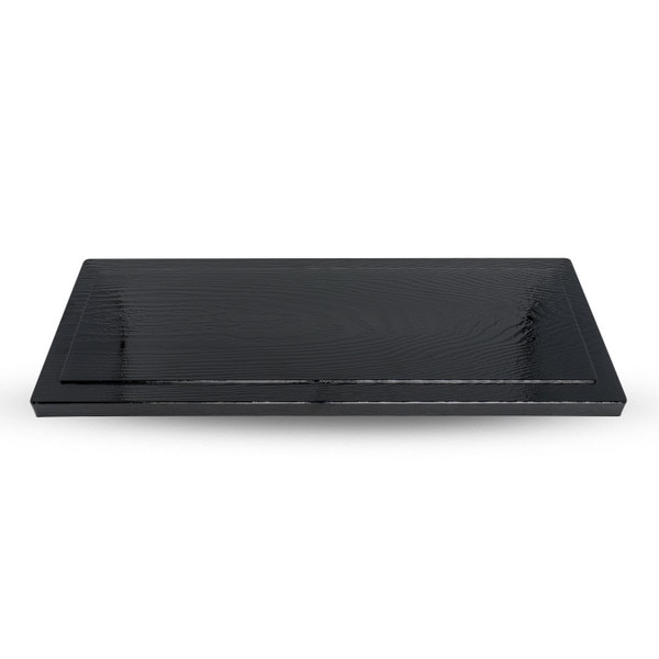 Image of Black Nagate Bento Box Cover 14.75" 1