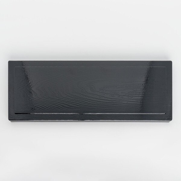 Image of Black Nagate Bento Box Cover 14.75" 3