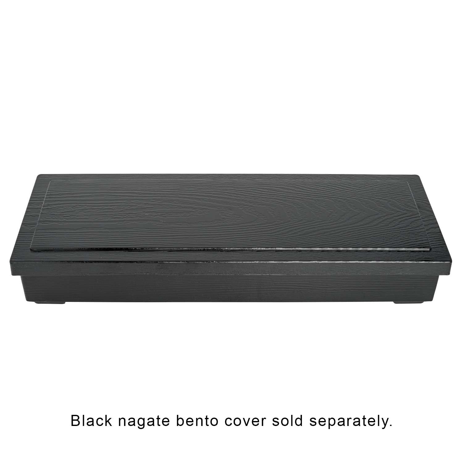 【Yuichi 】 BLACK BOX ② Black and Red 2 Compartment Nagate Bento Box 14.25