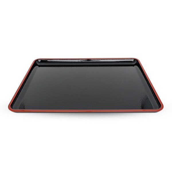 Image of Black Rectangular Non-Slip Tray 1