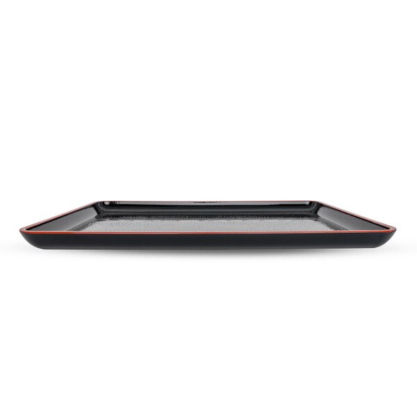 Image of Black Rectangular Non-Slip Tray 13" 2