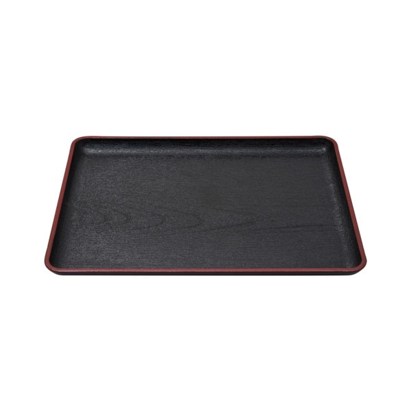 Image of Rectangular Black Tray 13" 1