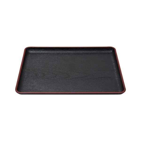 Image of Rectangular Black Tray 13"