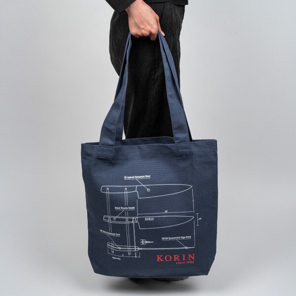 Image of Korin Tote Bag - Charcoal Blue 4