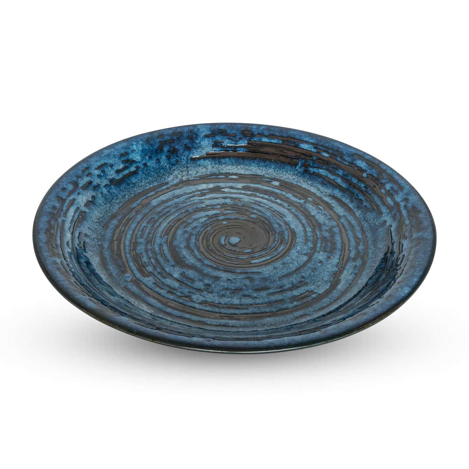 Konyu Uzu Blue Round Plate