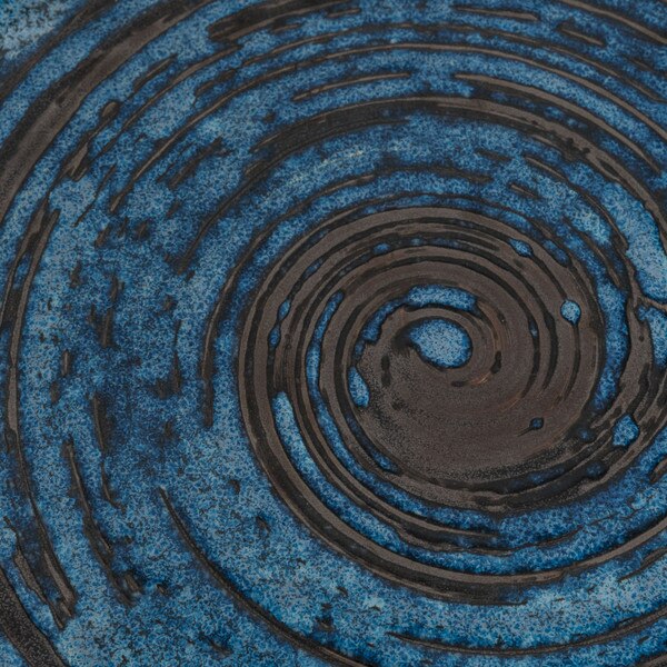Image of Konyu Uzu Blue Round Plate 11" 4