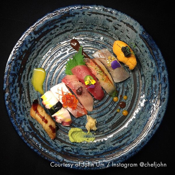 Image of Konyu Uzu Blue Round Plate 11" 5