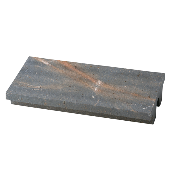 Image of Moyu Gray Footed Rectangular Plate 9.25"