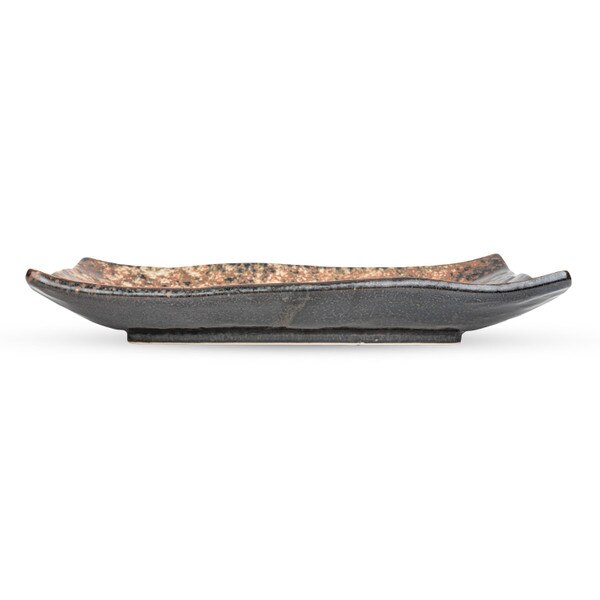 Image of Bizen Glazed Rectangular Plate 8.75" 2