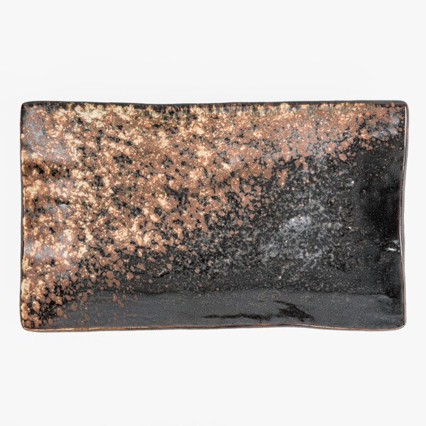 Image of Bizen Glazed Rectangular Plate 8.75" 3
