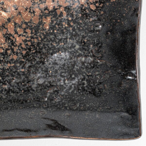 Image of Bizen Glazed Rectangular Plate 8.75" 4