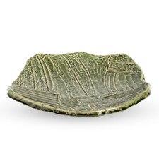 Oribe Green Footed Abstract Plate 7.75"