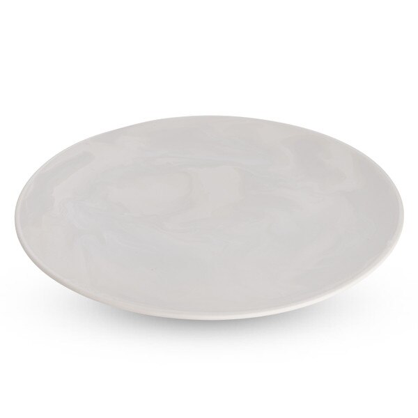 Image of Marée White Flat Round Plate 11" 1