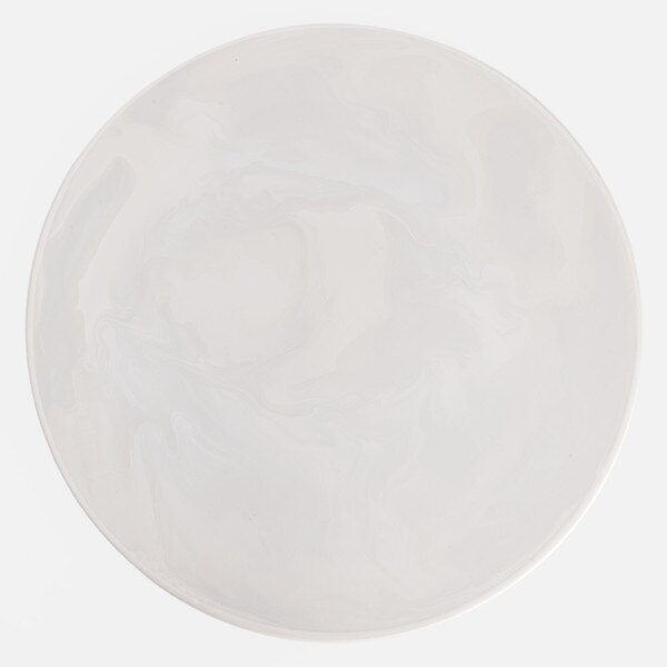 Image of Marée White Flat Round Plate 11" 3