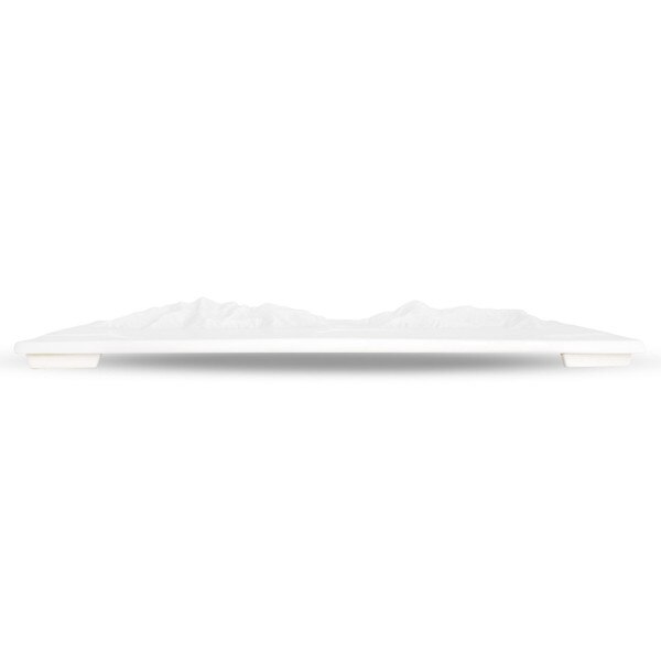 Image of Hyhma White Rectangular Plate 10.25" 2