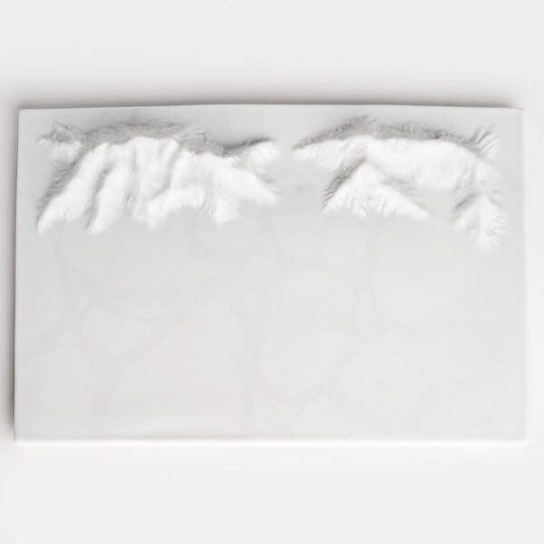 Image of Hyhma White Rectangular Plate 10.25" 3