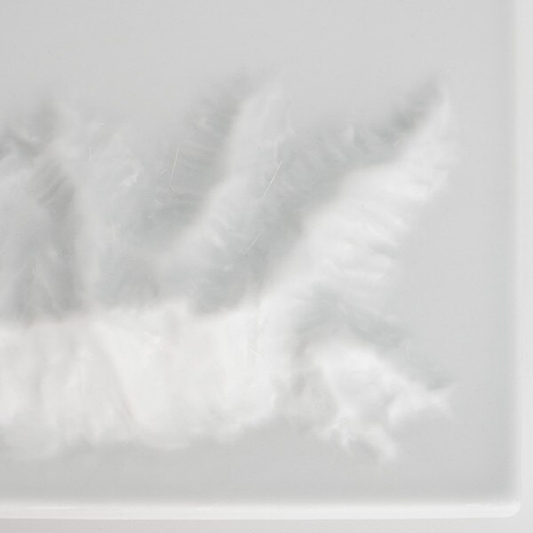 Image of Hyhma White Rectangular Plate 10.25" 4