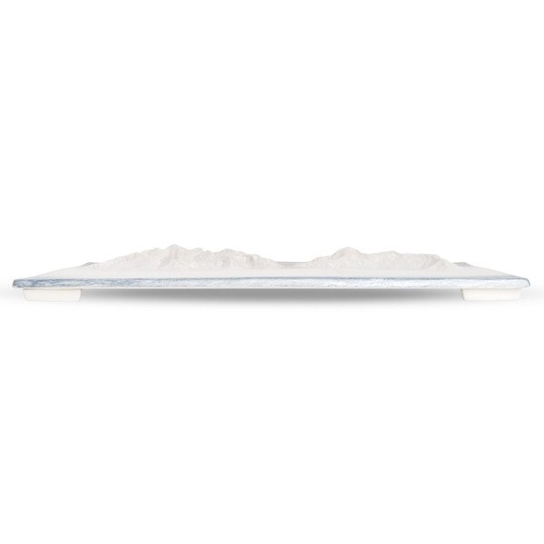 Image of Hyhma Blue Rectangular Plate 10.25" 2