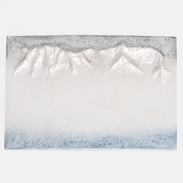 Image of Hyhma Blue Rectangular Plate 10.25" 3
