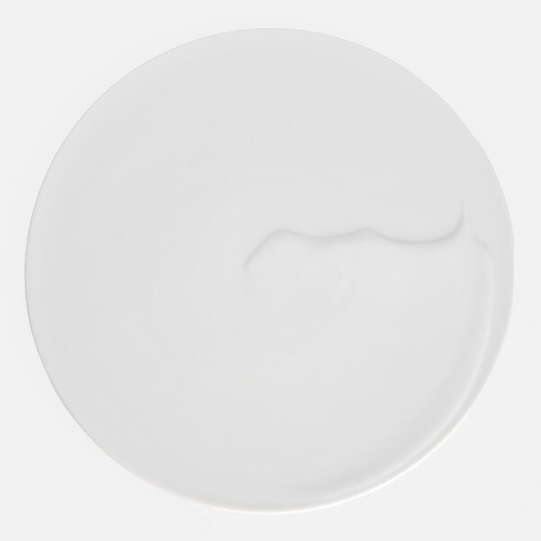 Image of Phase Fall White Flat Round Plate 11" 3