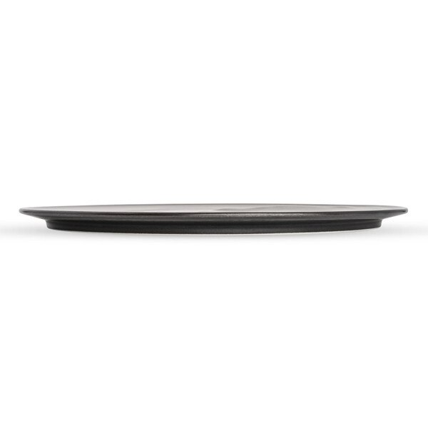 Image of Phase Fall Black Flat Round Plate 11" 2