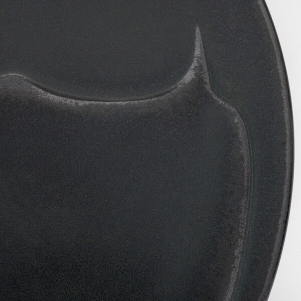 Image of Phase Fall Black Flat Round Plate 11" 4