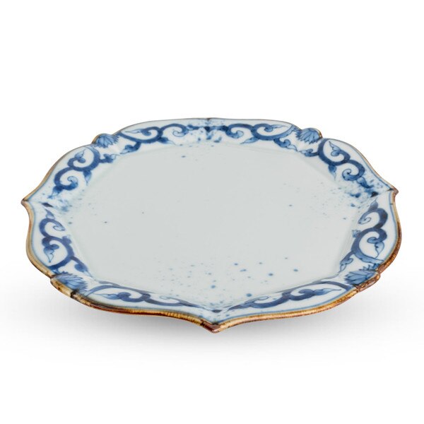 Image of Arita Rinka Round Plate 10.5" 1