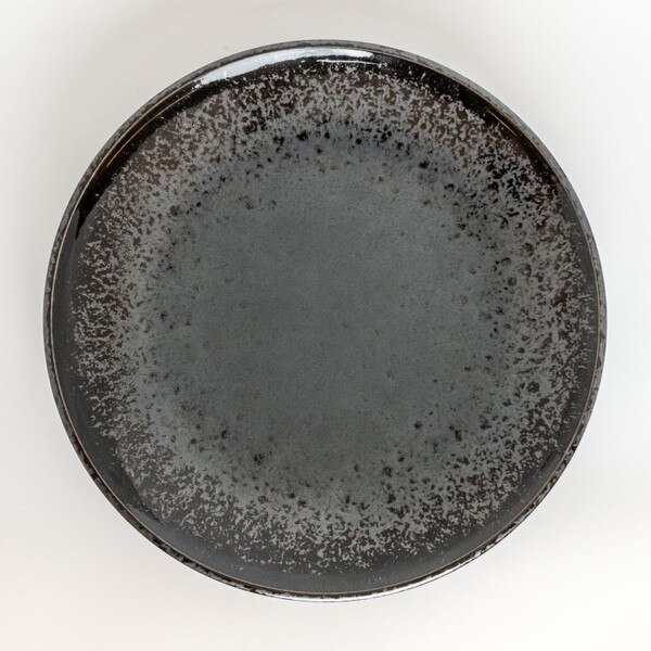 Image of Silver Granite Round Plate 10" 3