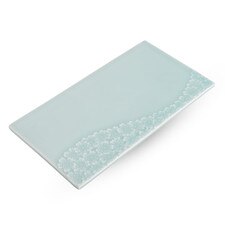 Moist Seiji Sakura Pattern Rectangle Plate 8"