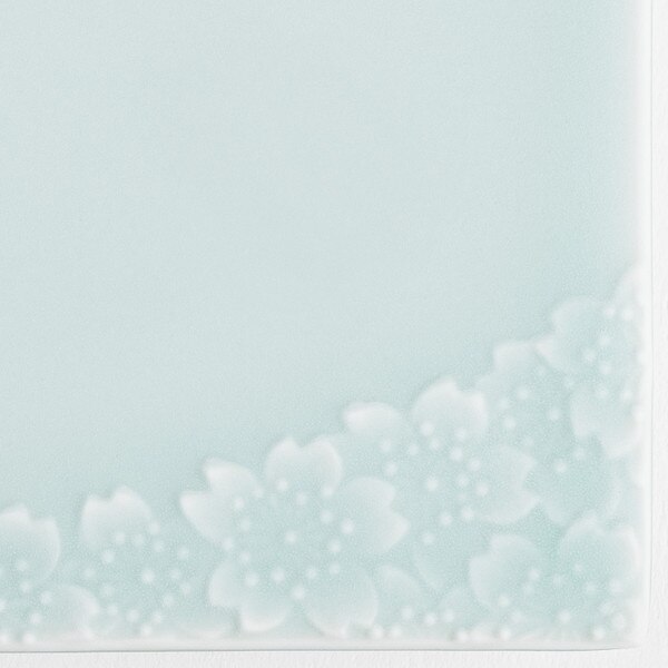 Image of Moist Seiji Sakura Pattern Rectangle Plate 8" 4
