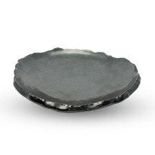 Tessa Black Round Plate