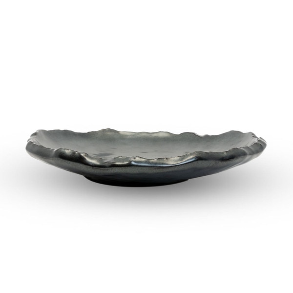 Image of Tessa Black Abstract Plate 10.5" 2