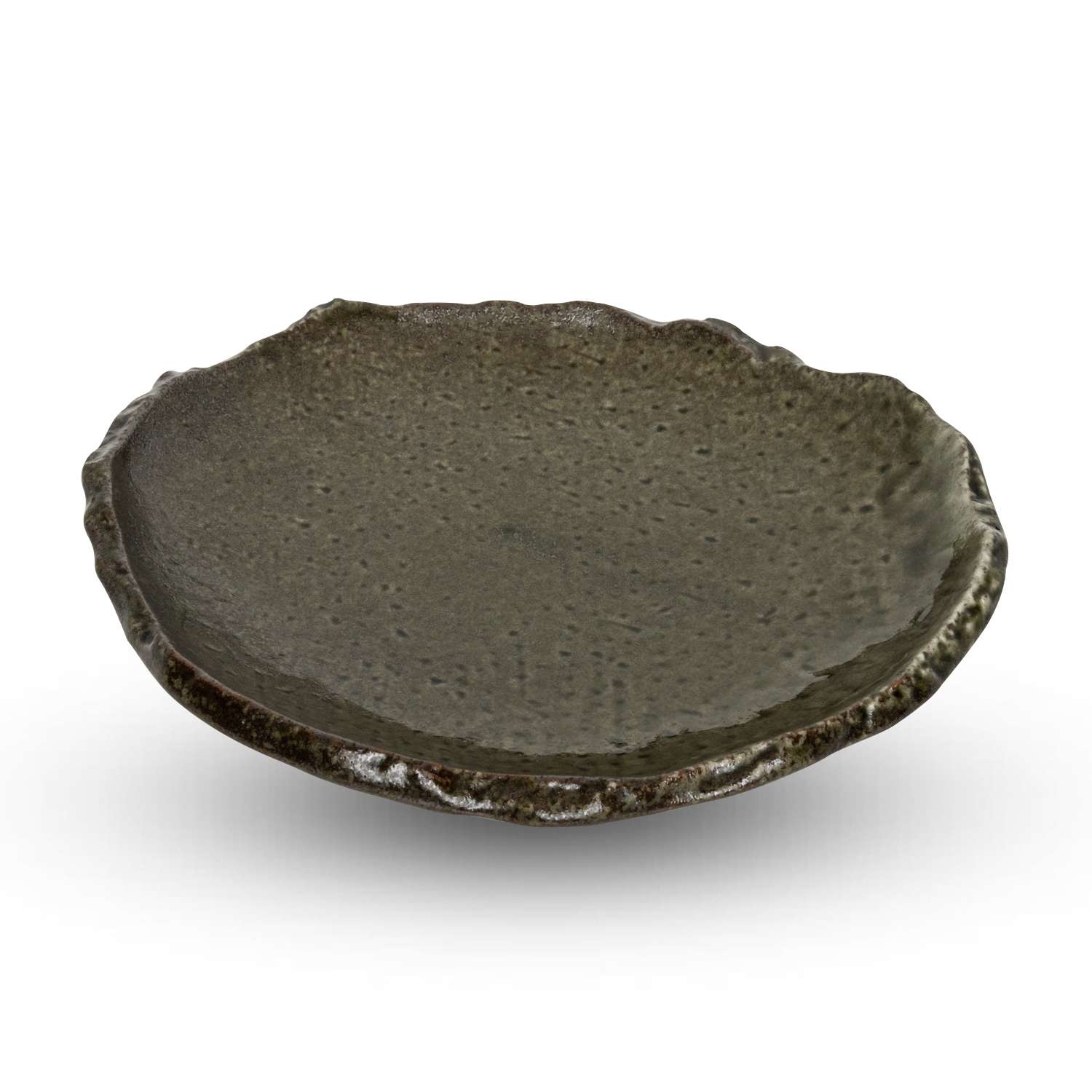 Tessa Black Abstract Plate 10.5