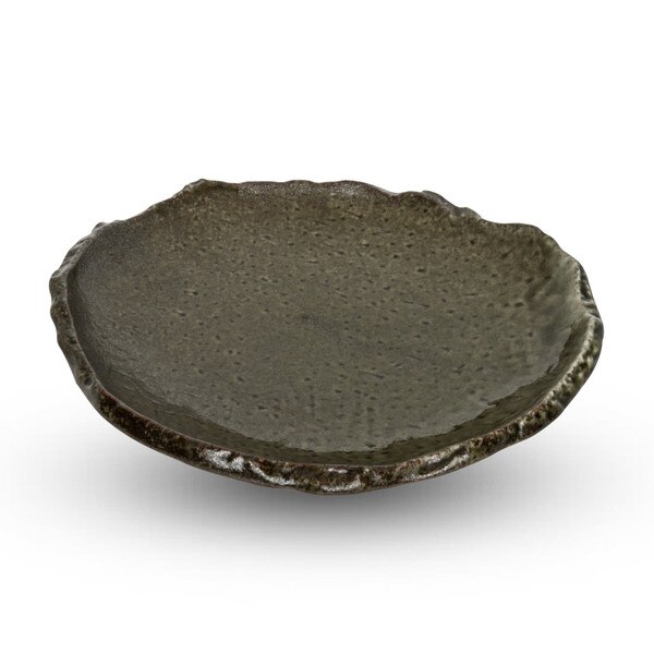 Image of Oribe Green Abstract Plate 10.5" 1