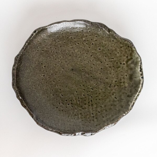 Image of Oribe Green Abstract Plate 10.5" 3