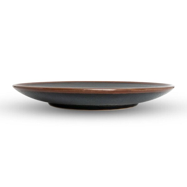 Image of Yuzu Tenmoku Black Round Plate 7.5" 2
