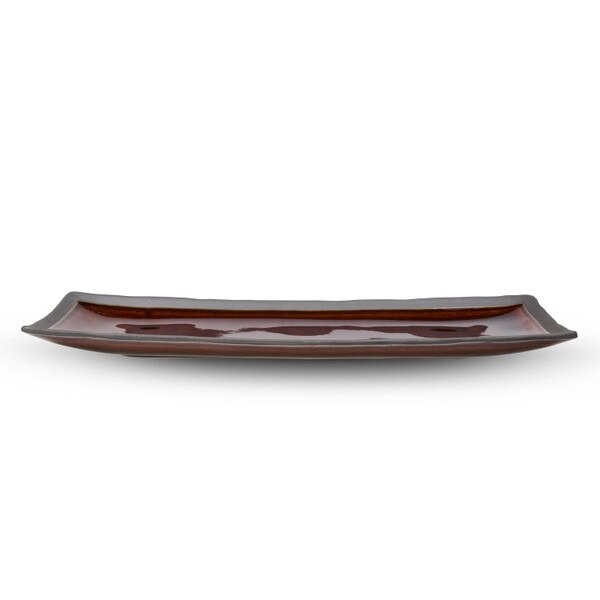 Image of Amber Rectangular Plate 13.25" 2