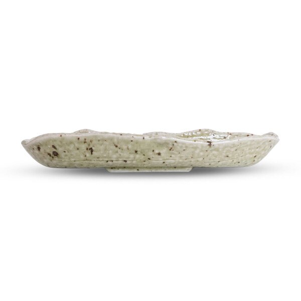 Image of Hiwa Atlantis Green Oval Plate 10.25" 2