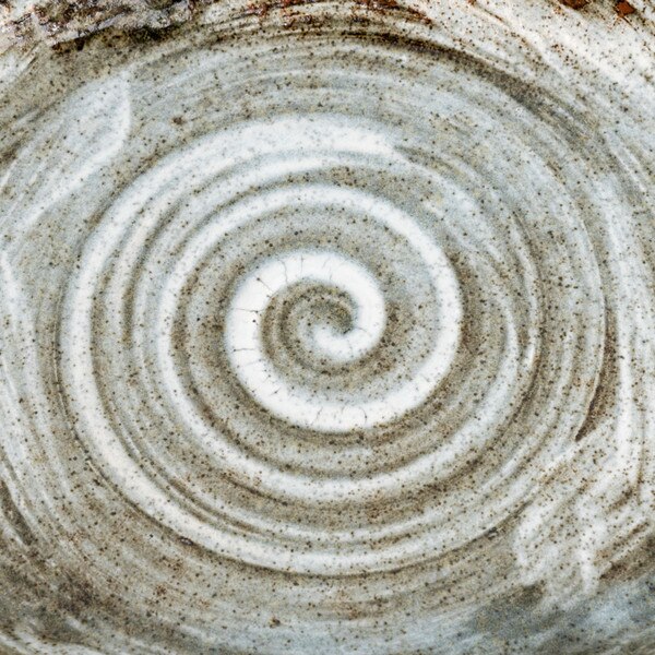 Image of Shirohake White Abstract Plate 9.75" 4