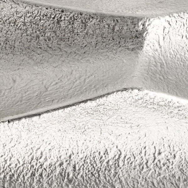 Image of Nousaku Sasa Silver Metallic Plate 16.25" 4