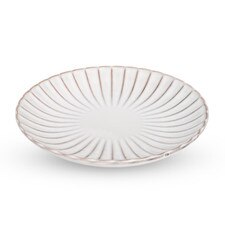 Fuga White Round Plate 7.25"