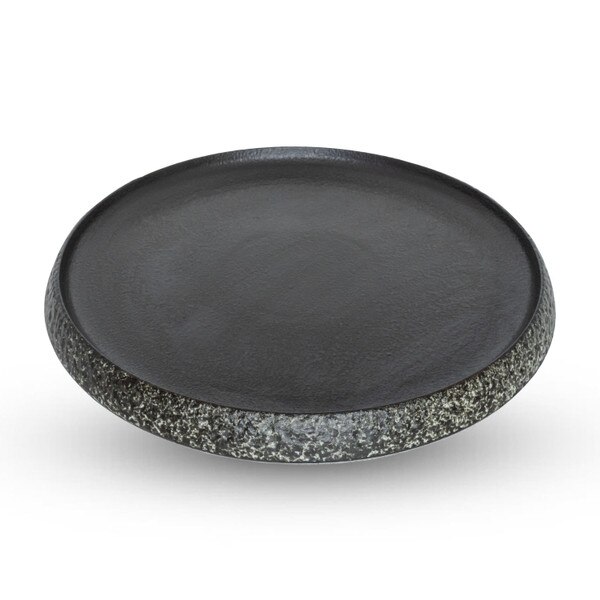 Image of Black Stone Low Rim Round Plate 11.5" 1