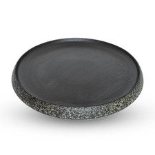 Black Round Plate 11.5"