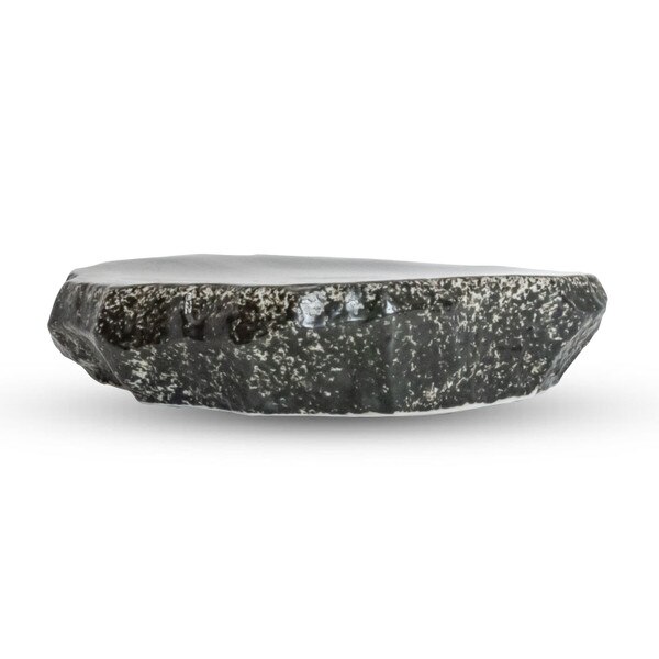 Image of Black Slate Raised Abstract Plate 8.5" 2
