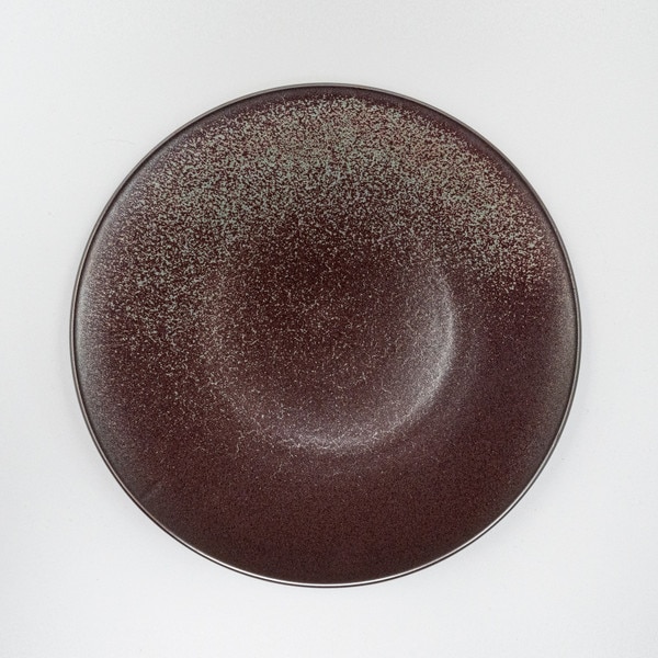 Image of Ginshu Metallic Red Round Plate 8.75" 3