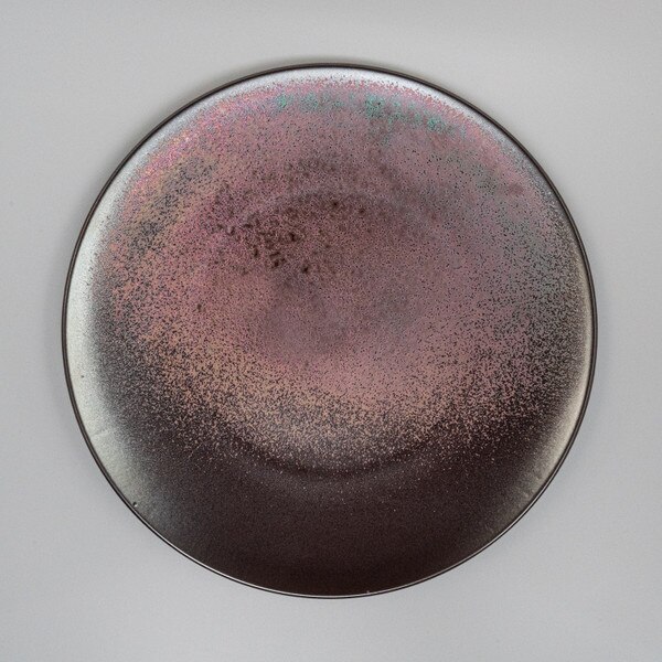 Image of Ginshu Metallic Red Round Plate 11.25" 3