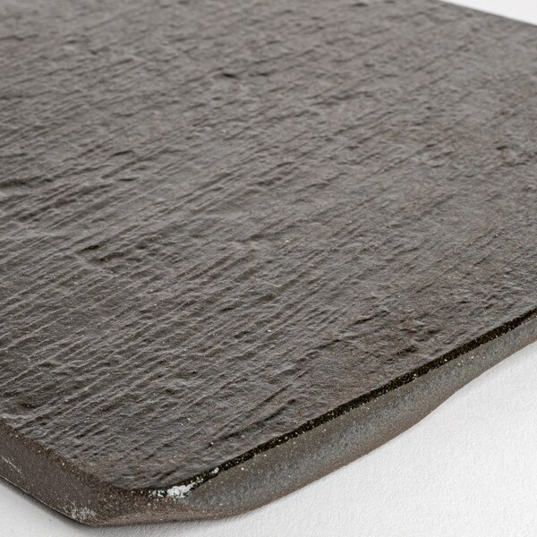 Image of Slate Black Rectangular Plate 10.5" 5