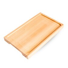 Wooden Base for Slate Black Rectangular Plate 9"