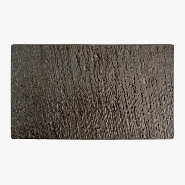 Image of Slate Black Rectangular Plate 8.5" 3