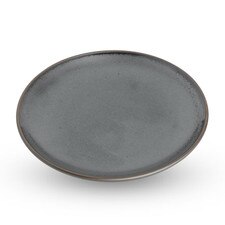 Tessa Black Round Plate 7"